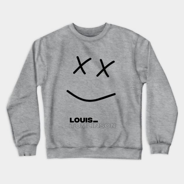 Louis Tomlinson Smiley Face Crewneck Sweatshirt by fueledbyclique